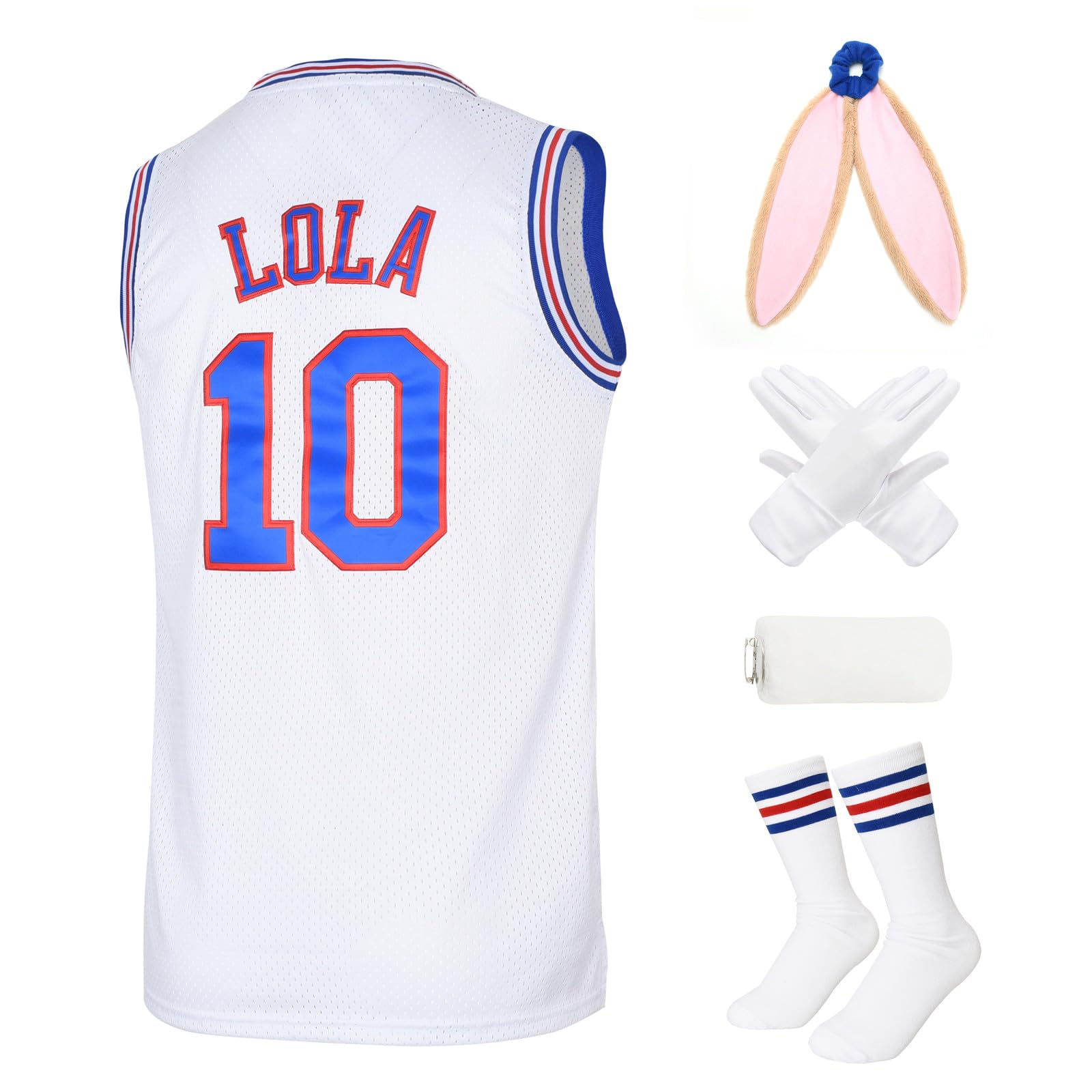 MOWIPOWI Lola Jersey #10 Cosplay Cosatu 90s Hip Hop Party for Men Women
| MOWIPOWI Lola Jersey #10 Hip Hop Party Costum